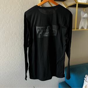In N Out Burger black long sleeve blackout logo tee shirt mens unisex size XL
